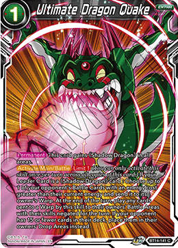 Ultimate Dragon Quake (BT14-141) [Cross Spirits] - Doe's Cards