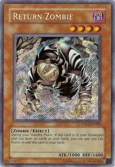 Return Zombie [PP01-EN006] Secret Rare - Doe's Cards