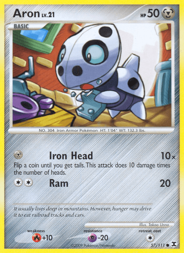 Aron (57/111) [Platinum: Rising Rivals] - Doe's Cards