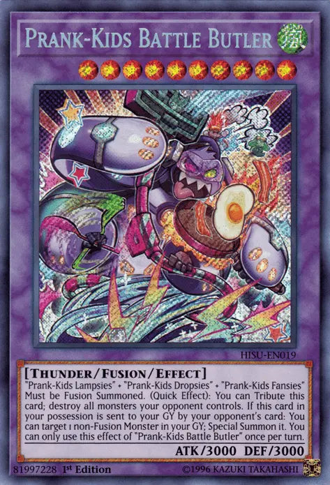 Prank-Kids Battle Butler [HISU-EN019] Secret Rare - Doe's Cards