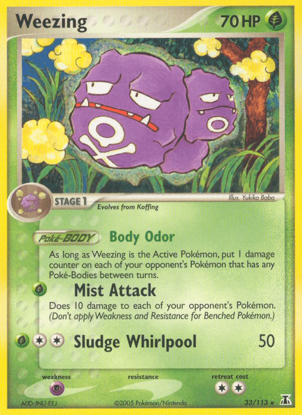 Weezing (33/113) [EX: Delta Species] - Doe's Cards