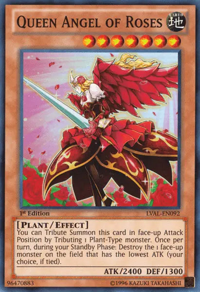 Queen Angel of Roses [LVAL-EN092] Super Rare - Doe's Cards