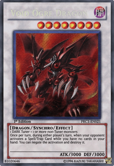 Void Ogre Dragon [PRC1-EN021] Secret Rare - Doe's Cards