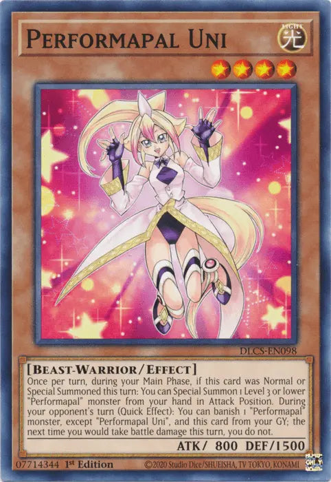 Performapal Uni [DLCS-EN098] Common - Doe's Cards