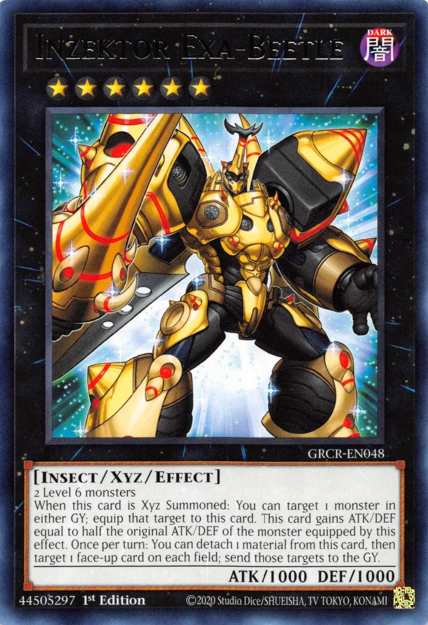 Inzektor Exa-Beetle [GRCR-EN048] Rare - Doe's Cards
