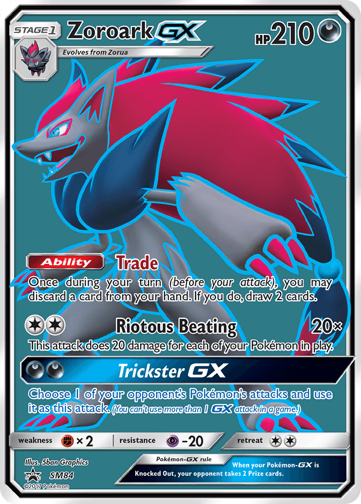 Zoroark GX (SM84) [Sun & Moon: Black Star Promos] - Doe's Cards