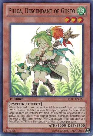 Pilica, Descendant of Gusto [PRIO-EN029] Super Rare - Doe's Cards