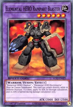Elemental HERO Rampart Blaster [SGX1-ENA23] Common - Doe's Cards