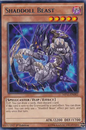 Shaddoll Beast [MP15-EN082] Rare - Doe's Cards