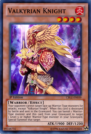 Valkyrian Knight [CBLZ-EN039] Super Rare - Doe's Cards