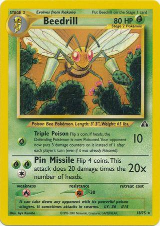 Beedrill (18/75) [Neo Discovery Unlimited] - Doe's Cards