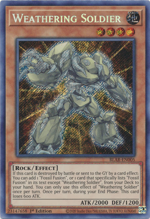 Weathering Soldier [BLAR-EN005] Secret Rare - Doe's Cards