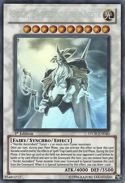 Odin, Father of the Aesir [STOR-EN040] Ghost Rare - Doe's Cards