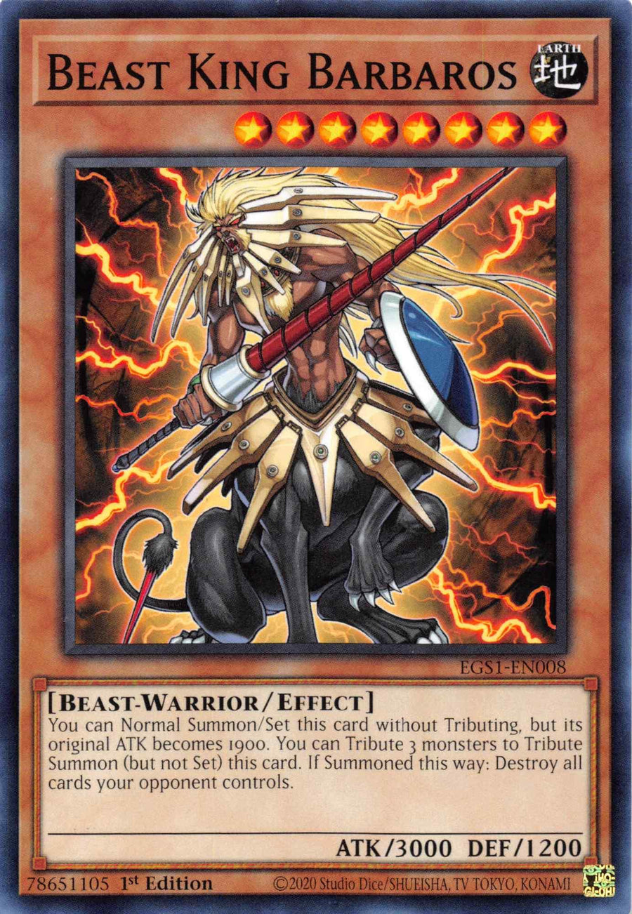 Beast King Barbaros [EGS1-EN008] Common - Doe's Cards