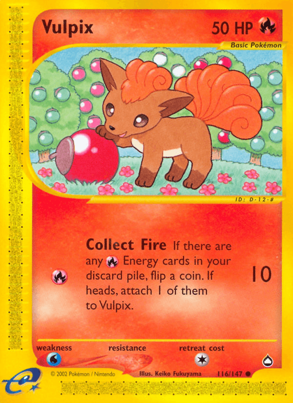 Vulpix (116/147) [Aquapolis] - Doe's Cards