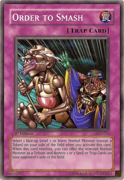 Order to Smash [AST-110] Common - Doe's Cards