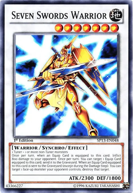 Seven Swords Warrior [SP13-EN048] Common - Doe's Cards