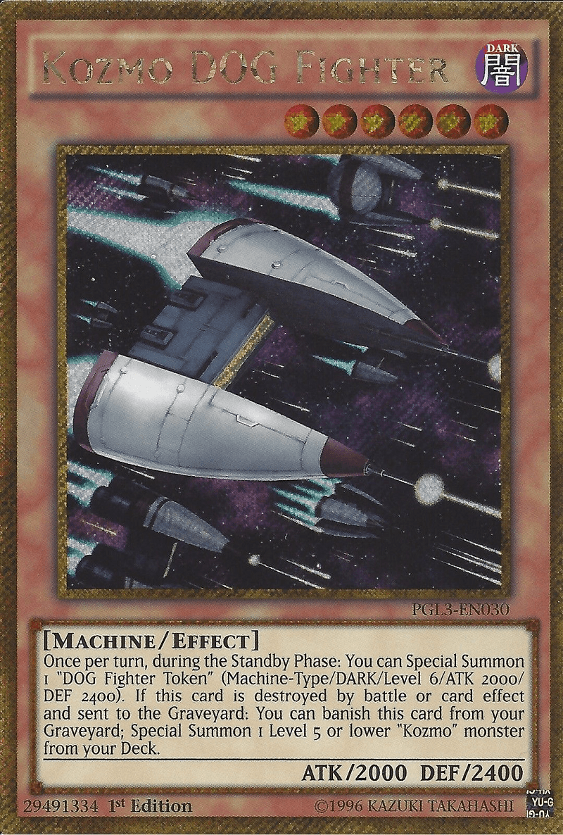 Kozmo Dog Fighter [PGL3-EN030] Gold Secret Rare - Doe's Cards