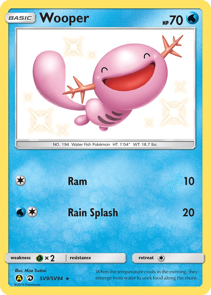 Wooper (SV9/SV94) [Sun & Moon: Hidden Fates - Shiny Vault] - Doe's Cards