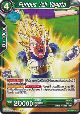 Furious Yell Vegeta (BT1-065) [Galactic Battle] - Doe's Cards