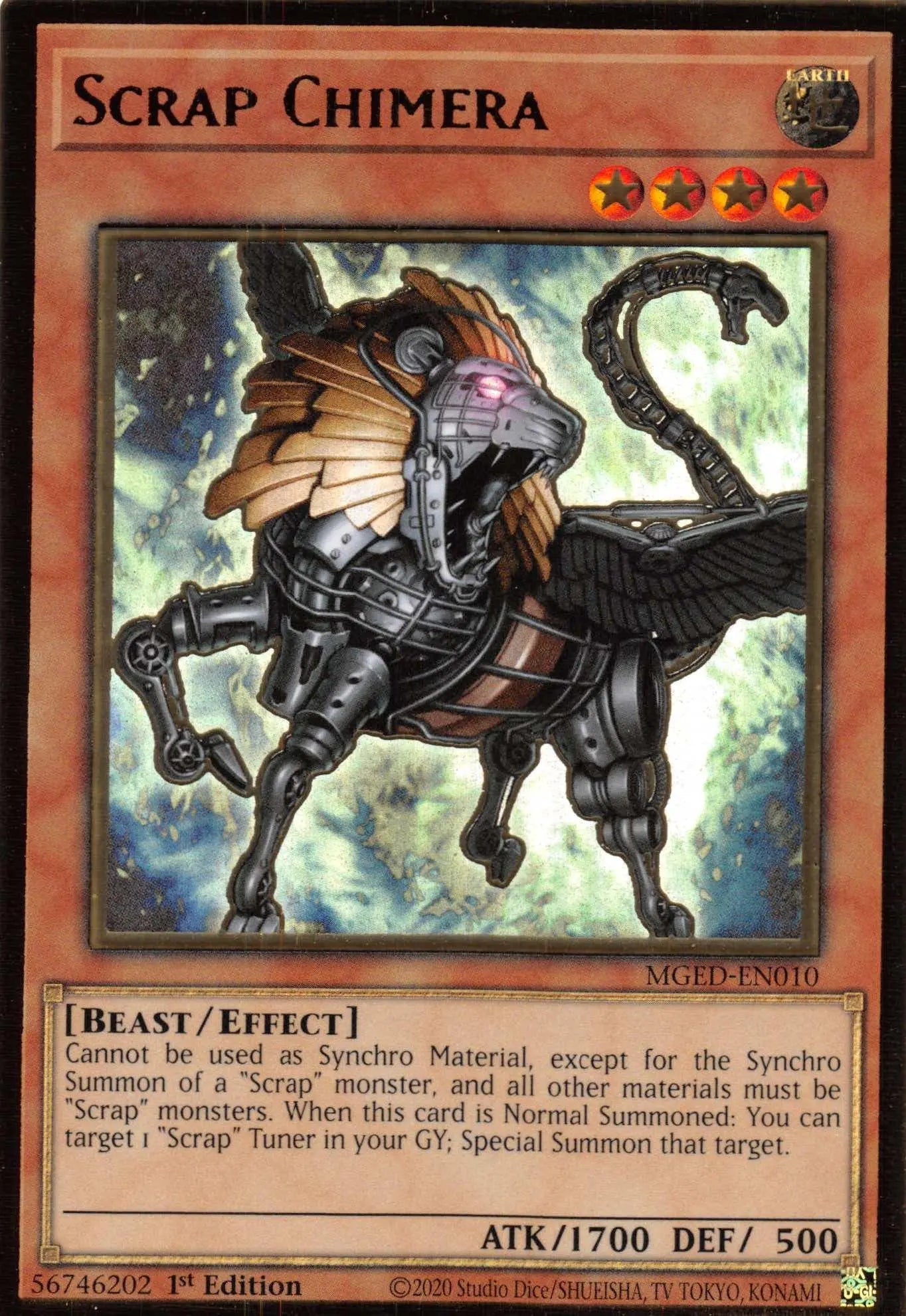 Scrap Chimera [MGED-EN010] Gold Rare - Doe's Cards