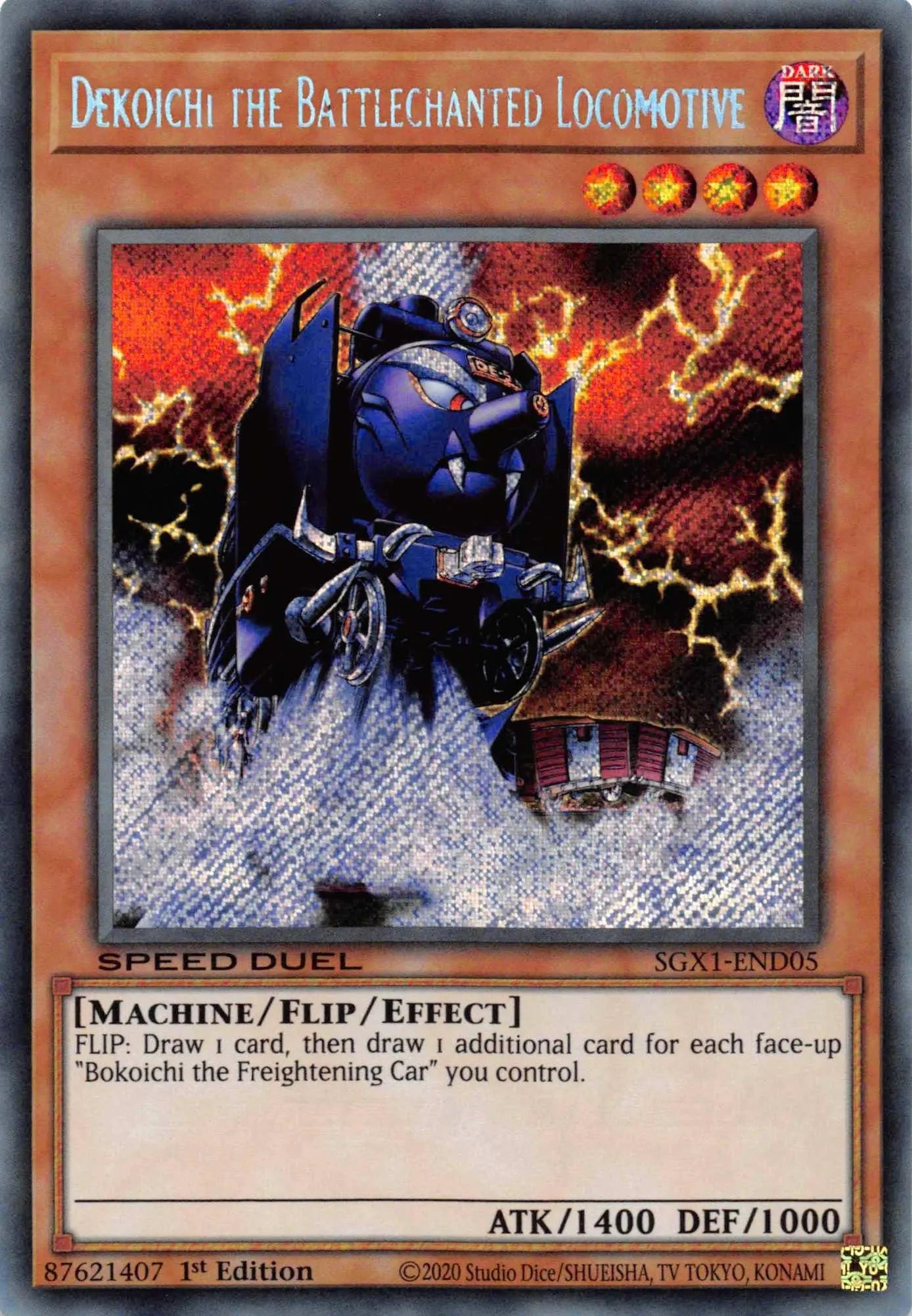 Dekoichi the Battlechanted Locomotive [SGX1-END05] Secret Rare - Doe's Cards
