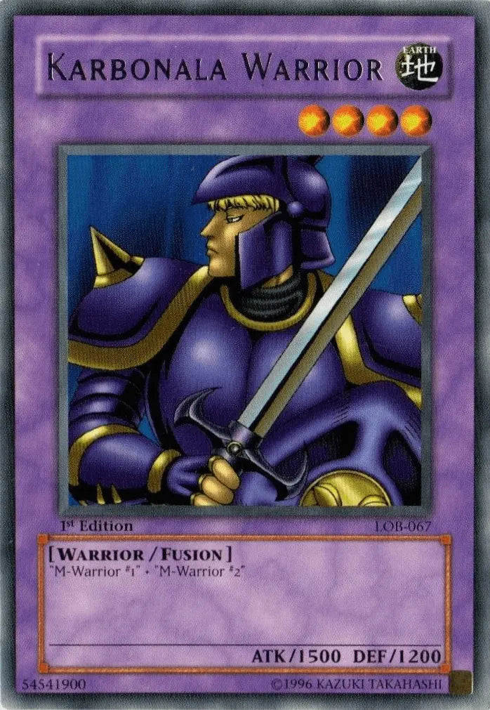 Karbonala Warrior [LOB-067] Rare - Doe's Cards