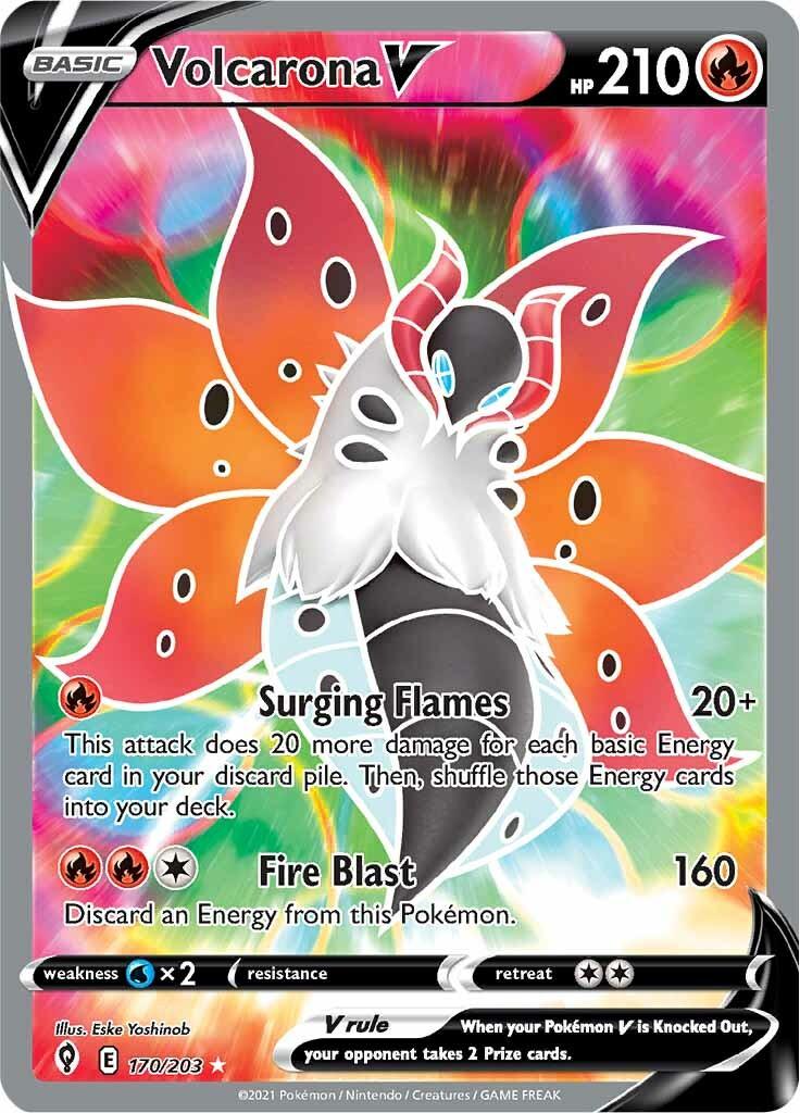 Volcarona V (170/203) [Sword & Shield: Evolving Skies] - Doe's Cards