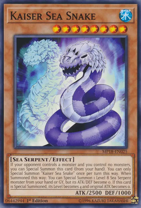 Kaiser Sea Snake [MP18-EN025] Common - Doe's Cards