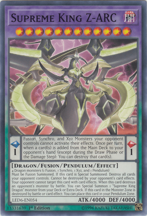 Supreme King Z-ARC [LED6-EN054] Common - Doe's Cards