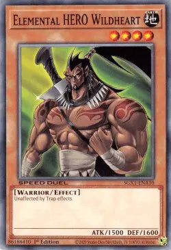 Elemental HERO Wildheart [SGX1-ENA10] Common - Doe's Cards