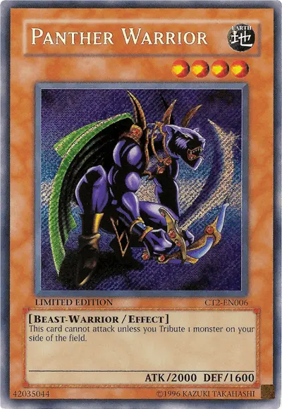 Panther Warrior [CT2-EN006] Secret Rare - Doe's Cards