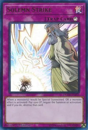 Solemn Strike [DUDE-EN055] Ultra Rare - Doe's Cards