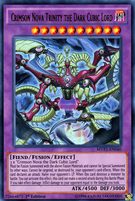 Crimson Nova Trinity the Dark Cubic Lord [MVP1-EN040] Ultra Rare - Doe's Cards