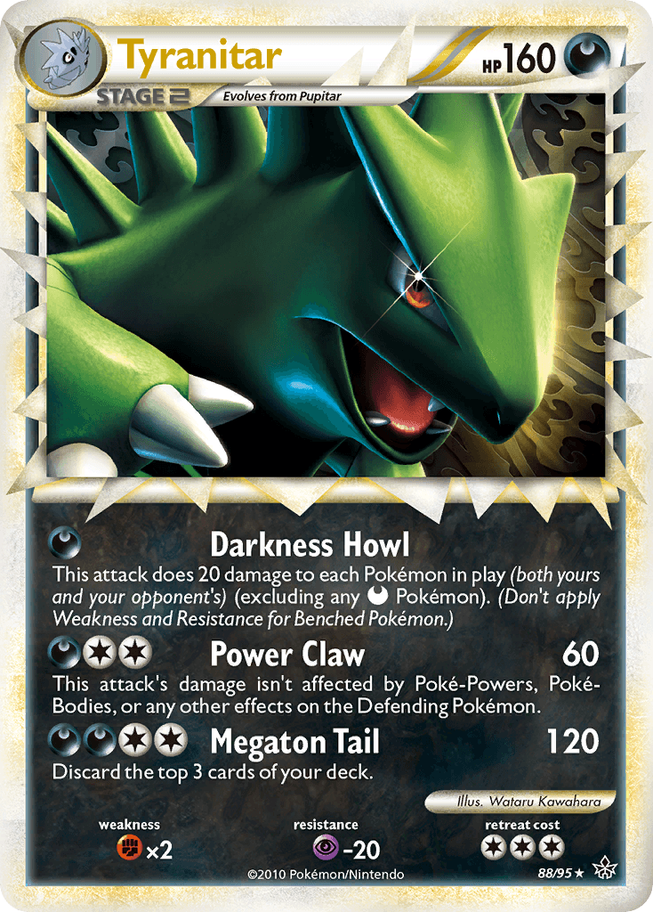 Tyranitar (88/95) [HeartGold & SoulSilver: Unleashed] - Doe's Cards