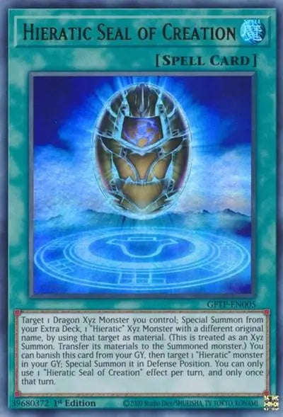 Hieratic Seal of Creation [GFTP-EN005] Ultra Rare - Doe's Cards