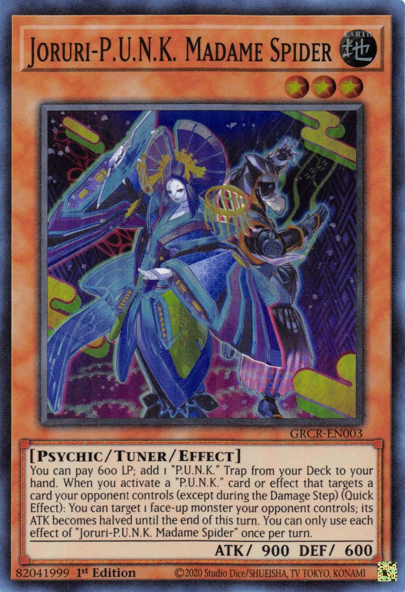 Joruri-P.U.N.K. Madame Spider [GRCR-EN003] Super Rare - Doe's Cards