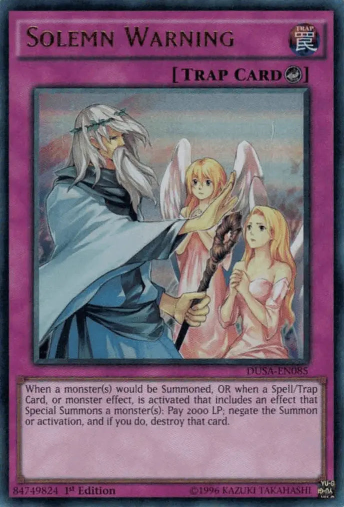 Solemn Warning [DUSA-EN085] Ultra Rare - Doe's Cards