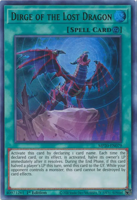 Dirge of the Lost Dragon [MP20-EN079] Ultra Rare - Doe's Cards