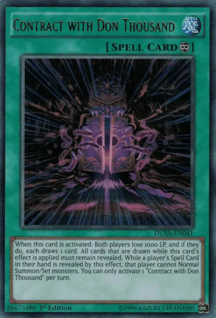 Contract with Don Thousand [DUSA-EN041] Ultra Rare - Doe's Cards