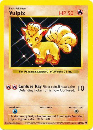 Vulpix (68/102) [Base Set Shadowless Unlimited] - Doe's Cards