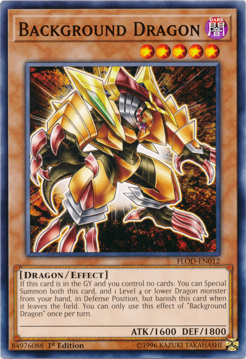 Background Dragon [FLOD-EN012] Common - Doe's Cards