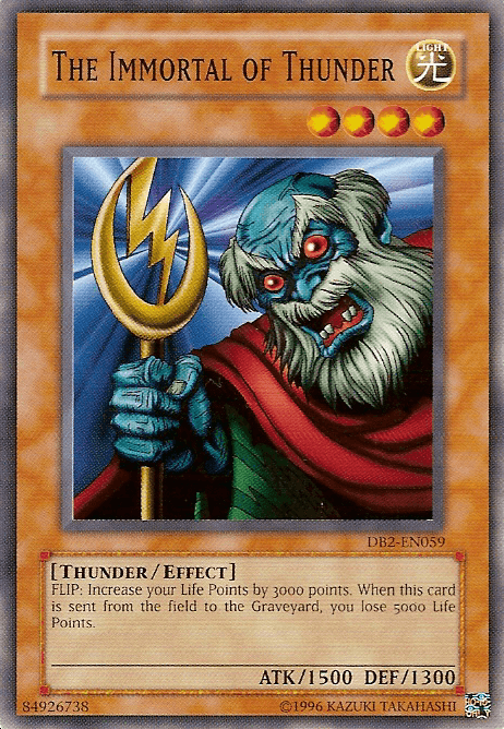 The Immortal of Thunder [DB2-EN059] Common - Doe's Cards