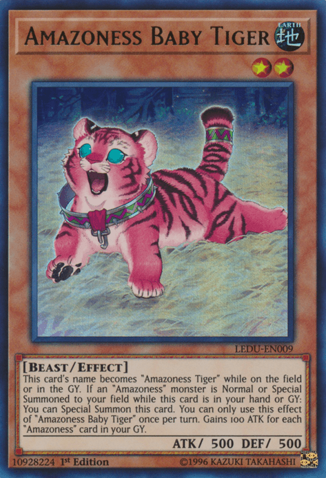 Amazoness Baby Tiger [LEDU-EN009] Ultra Rare - Doe's Cards