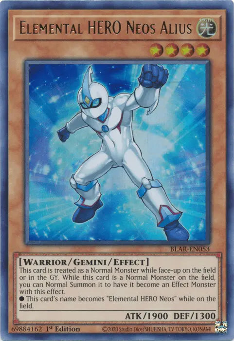 Elemental Hero Neos Alius [BLAR-EN053] Ultra Rare - Doe's Cards