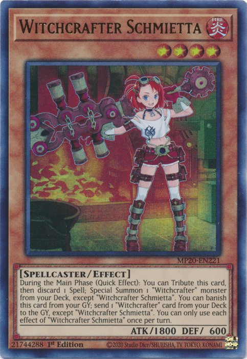 Witchcrafter Schmietta [MP20-EN221] Ultra Rare - Doe's Cards