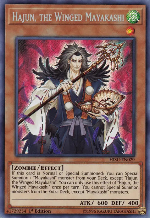 Hajun, the Winged Mayakashi [HISU-EN029] Secret Rare - Doe's Cards