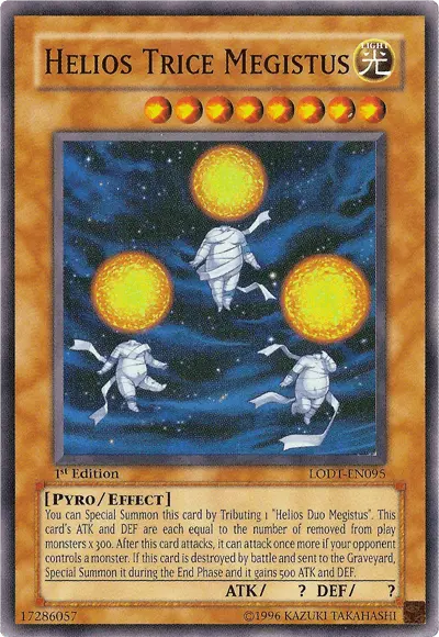 Helios Trice Megistus [LODT-EN095] Super Rare - Doe's Cards