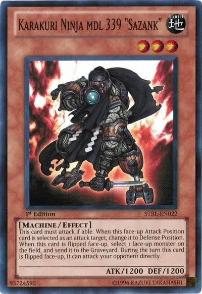 Karakuri Ninja mdl 339 Sazank [STBL-EN022] Super Rare - Doe's Cards