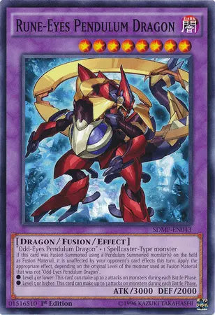 Rune-Eyes Pendulum Dragon [SDMP-EN043] Common - Doe's Cards